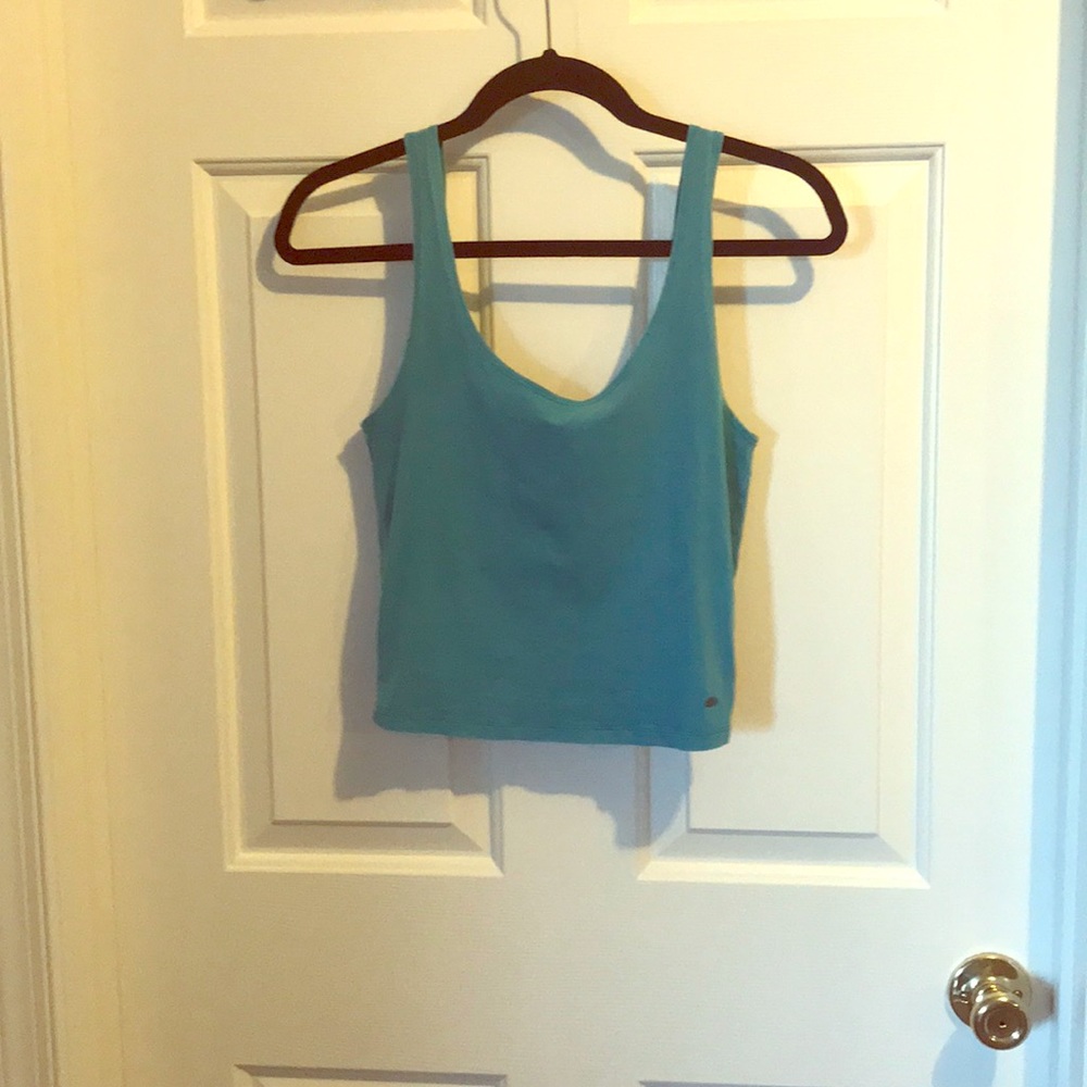 Blue crop top